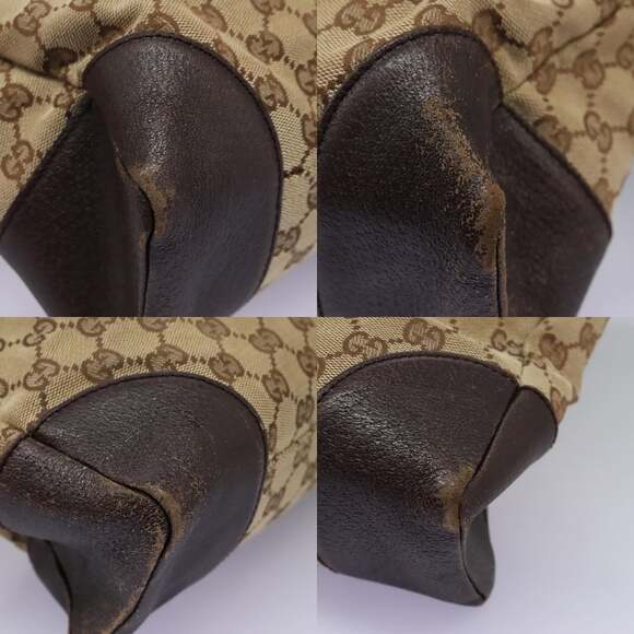 GUCCI GG Canvas Shoulder Bag Beige - Picture 10 of 13